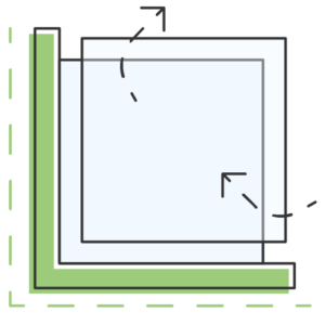 Glasisolatie in een kozijn